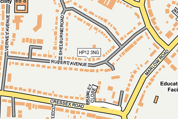 HP12 3NG map - OS OpenMap – Local (Ordnance Survey)