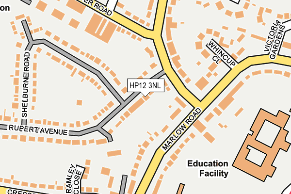 HP12 3NL map - OS OpenMap – Local (Ordnance Survey)