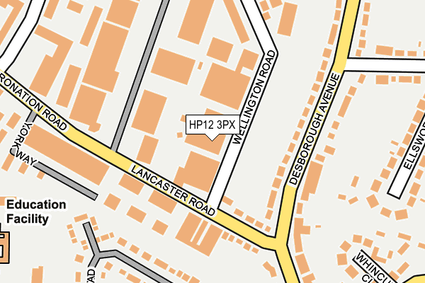 HP12 3PX map - OS OpenMap – Local (Ordnance Survey)