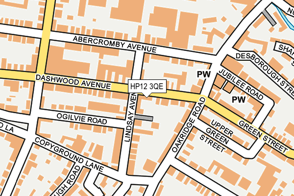 HP12 3QE map - OS OpenMap – Local (Ordnance Survey)