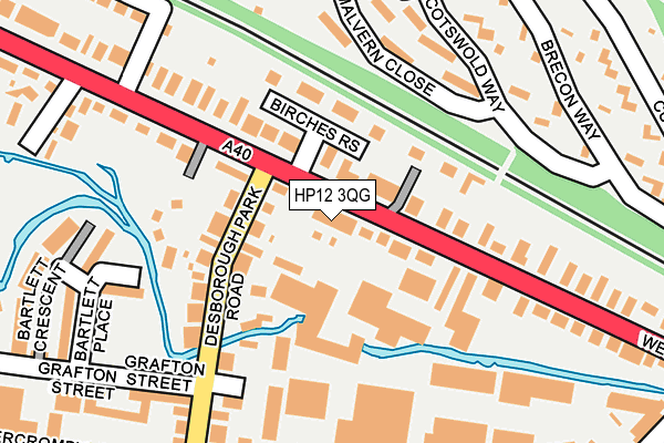 HP12 3QG map - OS OpenMap – Local (Ordnance Survey)