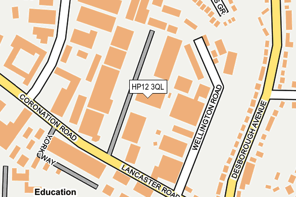 HP12 3QL map - OS OpenMap – Local (Ordnance Survey)