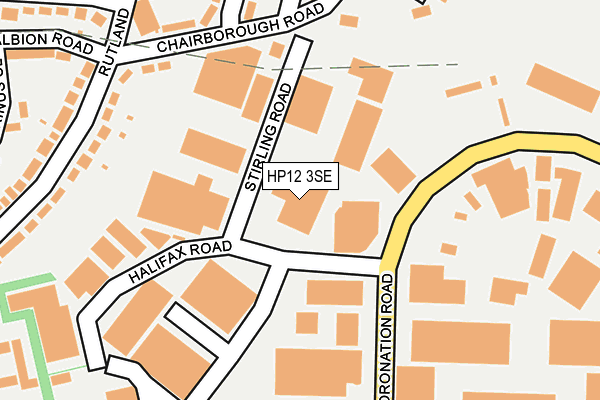 HP12 3SE map - OS OpenMap – Local (Ordnance Survey)