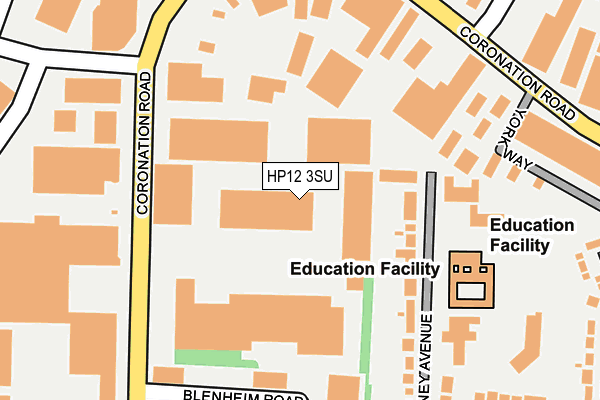 HP12 3SU map - OS OpenMap – Local (Ordnance Survey)