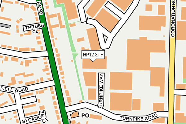 HP12 3TF map - OS OpenMap – Local (Ordnance Survey)