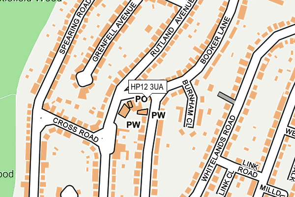 HP12 3UA map - OS OpenMap – Local (Ordnance Survey)