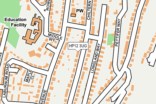 HP12 3UG map - OS OpenMap – Local (Ordnance Survey)