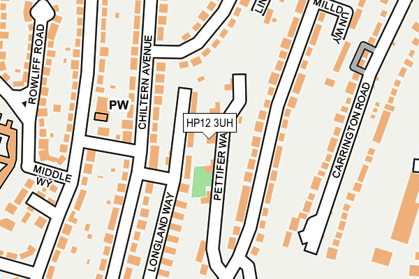 HP12 3UH map - OS OpenMap – Local (Ordnance Survey)