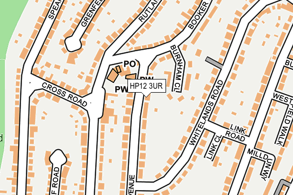 HP12 3UR map - OS OpenMap – Local (Ordnance Survey)
