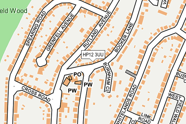 HP12 3UU map - OS OpenMap – Local (Ordnance Survey)