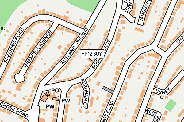 HP12 3UY map - OS OpenMap – Local (Ordnance Survey)