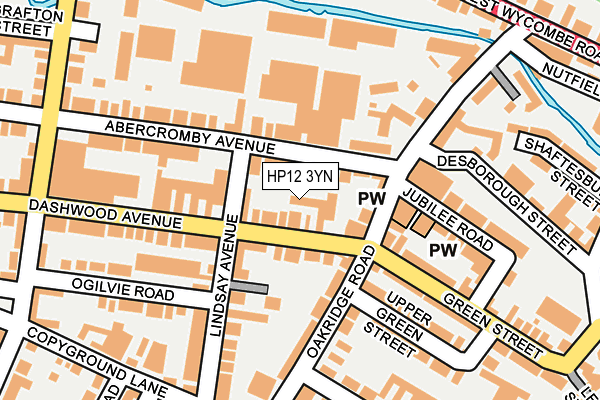 HP12 3YN map - OS OpenMap – Local (Ordnance Survey)