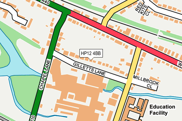 HP12 4BB map - OS OpenMap – Local (Ordnance Survey)