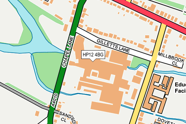 HP12 4BG map - OS OpenMap – Local (Ordnance Survey)