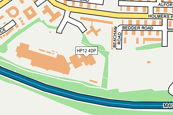 HP12 4DP map - OS OpenMap – Local (Ordnance Survey)