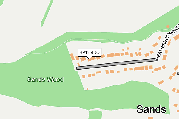 HP12 4DQ map - OS OpenMap – Local (Ordnance Survey)