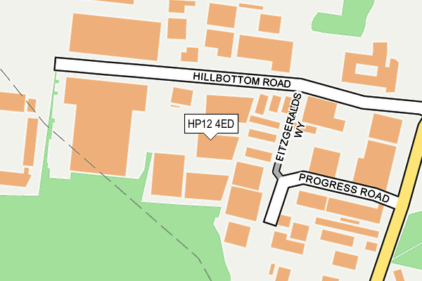 HP12 4ED map - OS OpenMap – Local (Ordnance Survey)