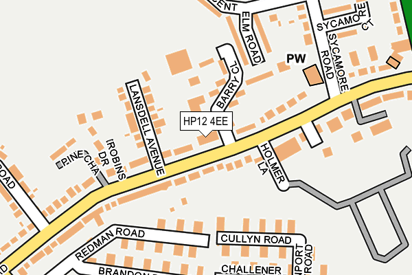 HP12 4EE map - OS OpenMap – Local (Ordnance Survey)
