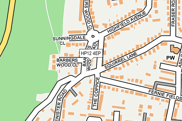 HP12 4EP map - OS OpenMap – Local (Ordnance Survey)