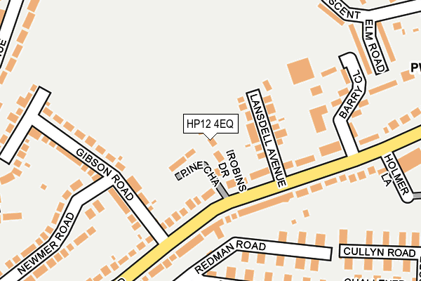 HP12 4EQ map - OS OpenMap – Local (Ordnance Survey)