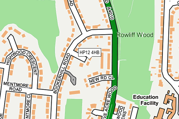 HP12 4HB map - OS OpenMap – Local (Ordnance Survey)