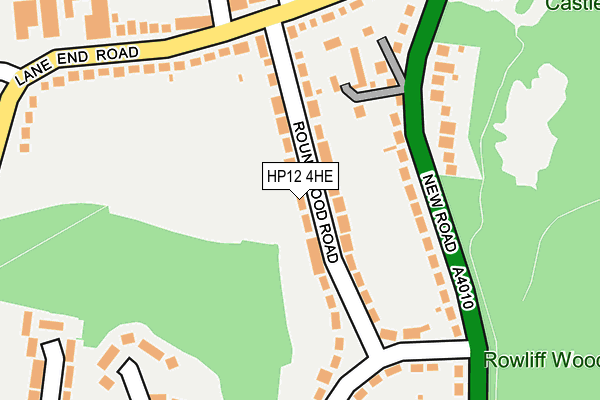 HP12 4HE map - OS OpenMap – Local (Ordnance Survey)