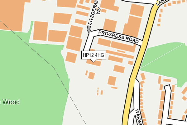 HP12 4HG map - OS OpenMap – Local (Ordnance Survey)