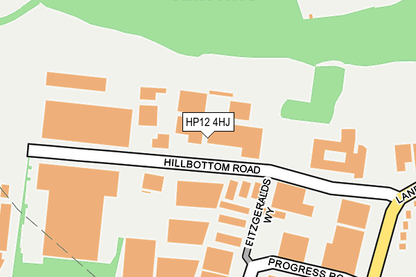 HP12 4HJ map - OS OpenMap – Local (Ordnance Survey)