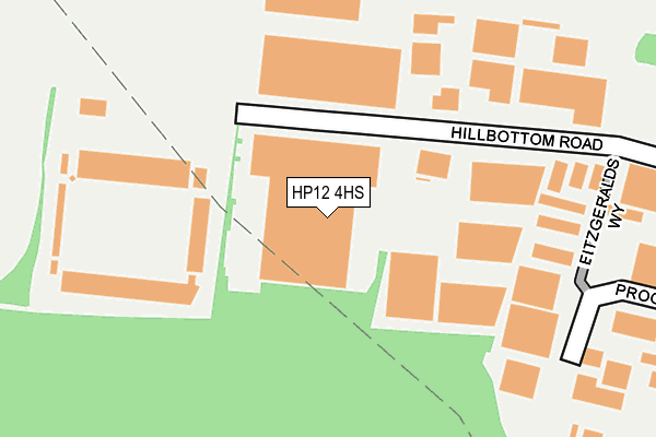 HP12 4HS map - OS OpenMap – Local (Ordnance Survey)