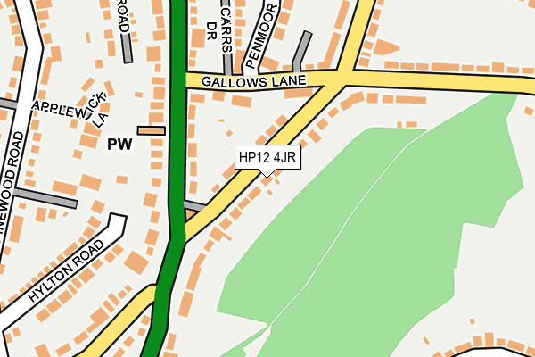 HP12 4JR map - OS OpenMap – Local (Ordnance Survey)