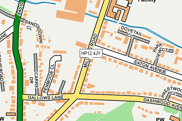 HP12 4JY map - OS OpenMap – Local (Ordnance Survey)