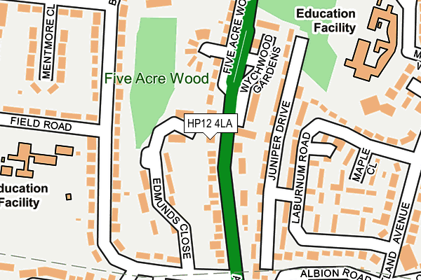 HP12 4LA map - OS OpenMap – Local (Ordnance Survey)