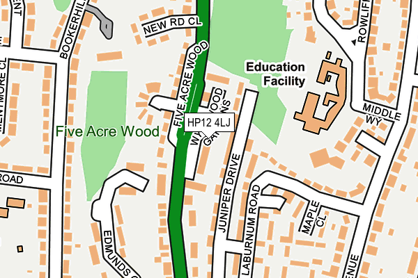 HP12 4LJ map - OS OpenMap – Local (Ordnance Survey)