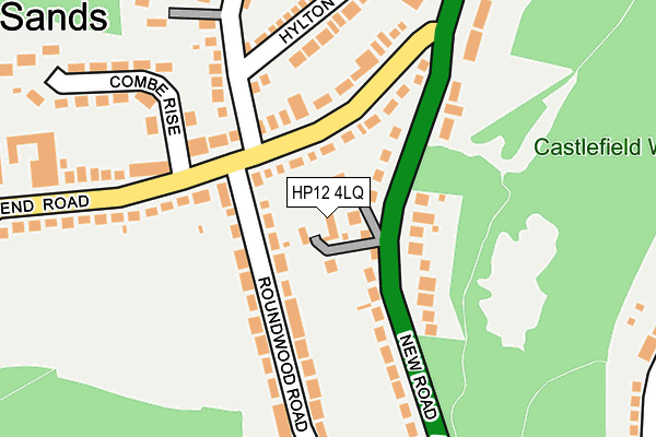 HP12 4LQ map - OS OpenMap – Local (Ordnance Survey)