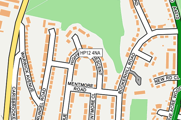 HP12 4NA map - OS OpenMap – Local (Ordnance Survey)