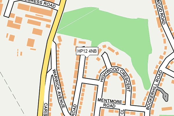 HP12 4NB map - OS OpenMap – Local (Ordnance Survey)