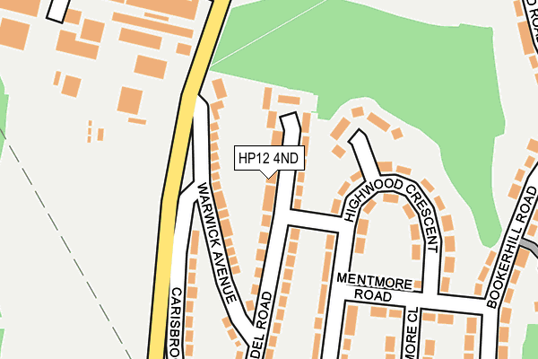 HP12 4ND map - OS OpenMap – Local (Ordnance Survey)