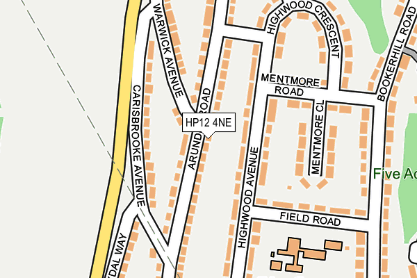 HP12 4NE map - OS OpenMap – Local (Ordnance Survey)