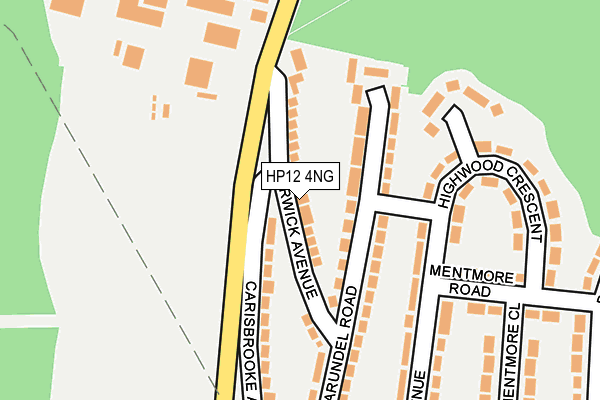 HP12 4NG map - OS OpenMap – Local (Ordnance Survey)