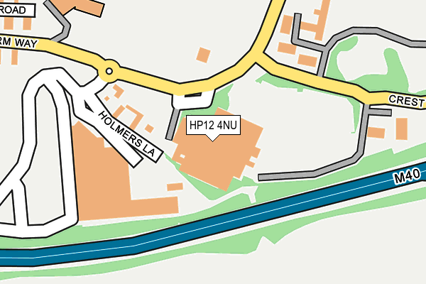 HP12 4NU map - OS OpenMap – Local (Ordnance Survey)