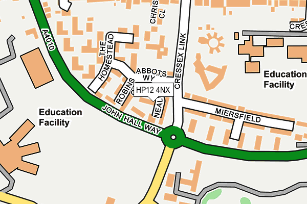 HP12 4NX map - OS OpenMap – Local (Ordnance Survey)