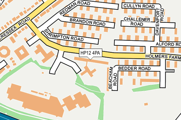 HP12 4PA map - OS OpenMap – Local (Ordnance Survey)