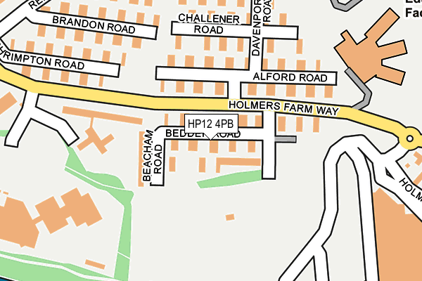 HP12 4PB map - OS OpenMap – Local (Ordnance Survey)