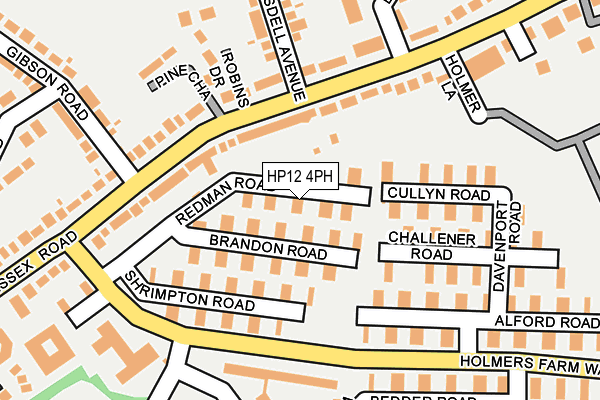 HP12 4PH map - OS OpenMap – Local (Ordnance Survey)