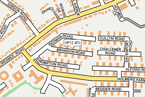 HP12 4PJ map - OS OpenMap – Local (Ordnance Survey)