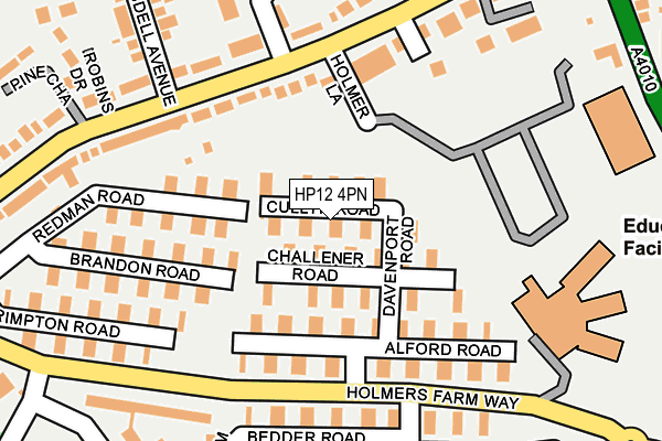 HP12 4PN map - OS OpenMap – Local (Ordnance Survey)