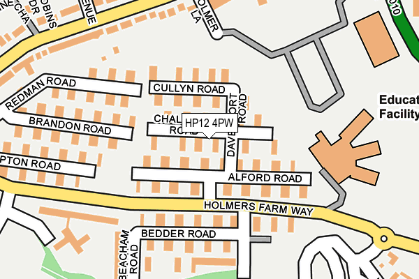 HP12 4PW map - OS OpenMap – Local (Ordnance Survey)