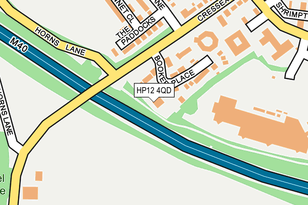 HP12 4QD map - OS OpenMap – Local (Ordnance Survey)