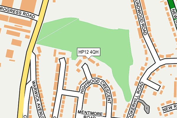 HP12 4QH map - OS OpenMap – Local (Ordnance Survey)