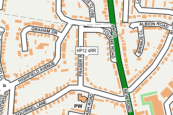 HP12 4RR map - OS OpenMap – Local (Ordnance Survey)